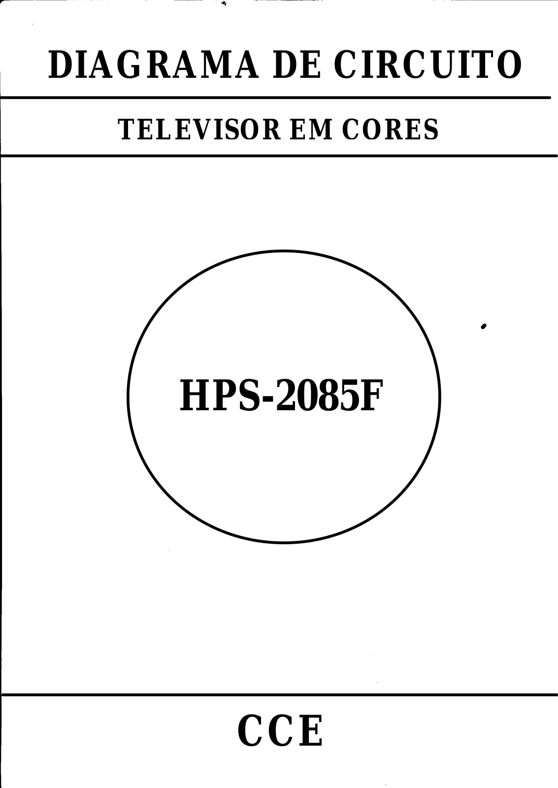 CCE HPS-2085F Diagram