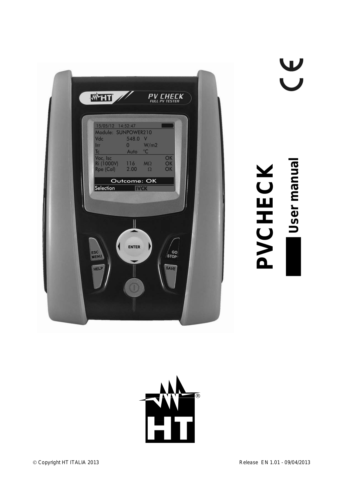 HT instruments PVCHECK User Manual