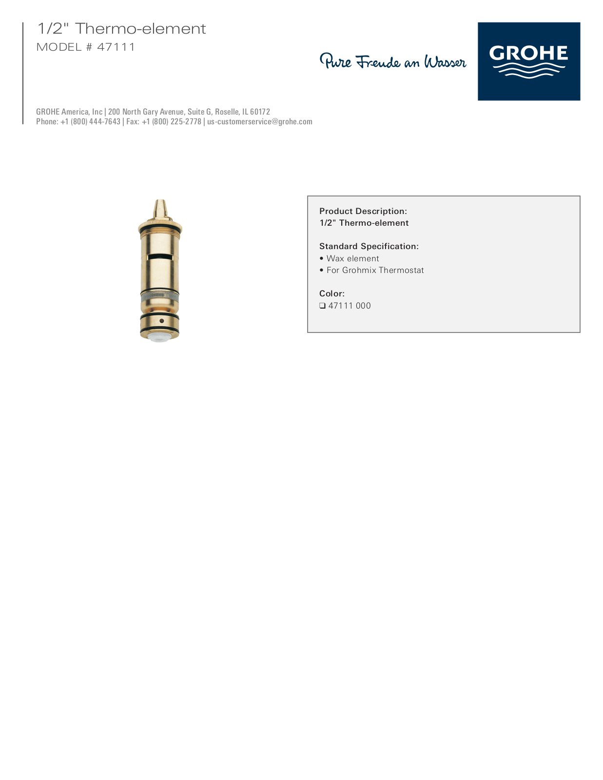 GROHE GRH1451 Specifications - ManualMachine.com