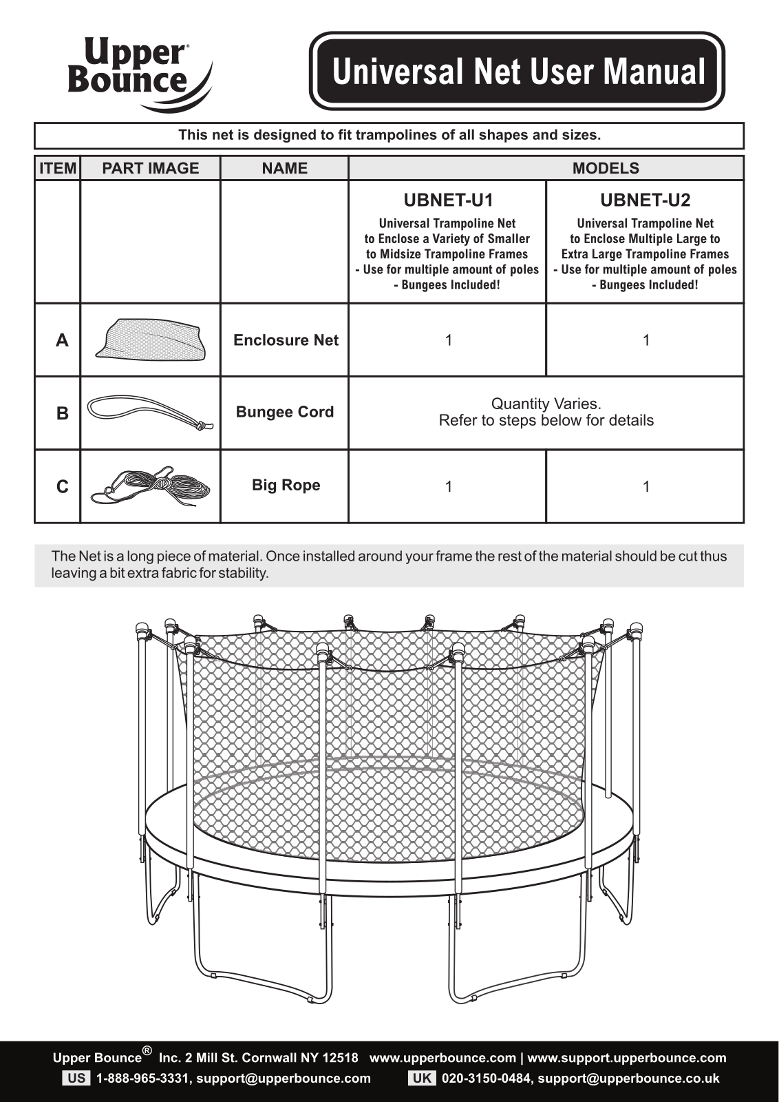 Upper Bounce TNP1050 Installation & Assembly - ManualMachine.com