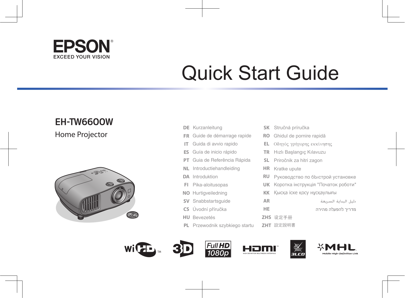 EPSON EH-TW6600W User Manual