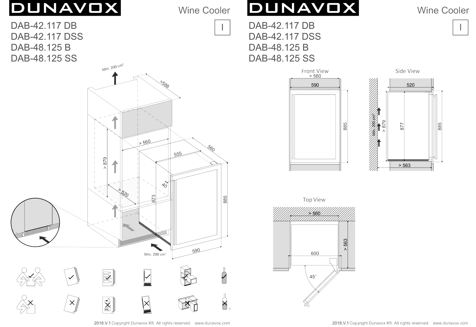 Dunavox DAB-42.117DB, DAB-42.117DSS, DAB-48.125B, DAB-48.125SS User Manual