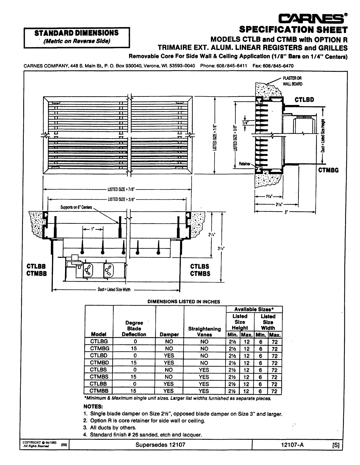 Carnes CTLBD User Manual - ManualMachine.com