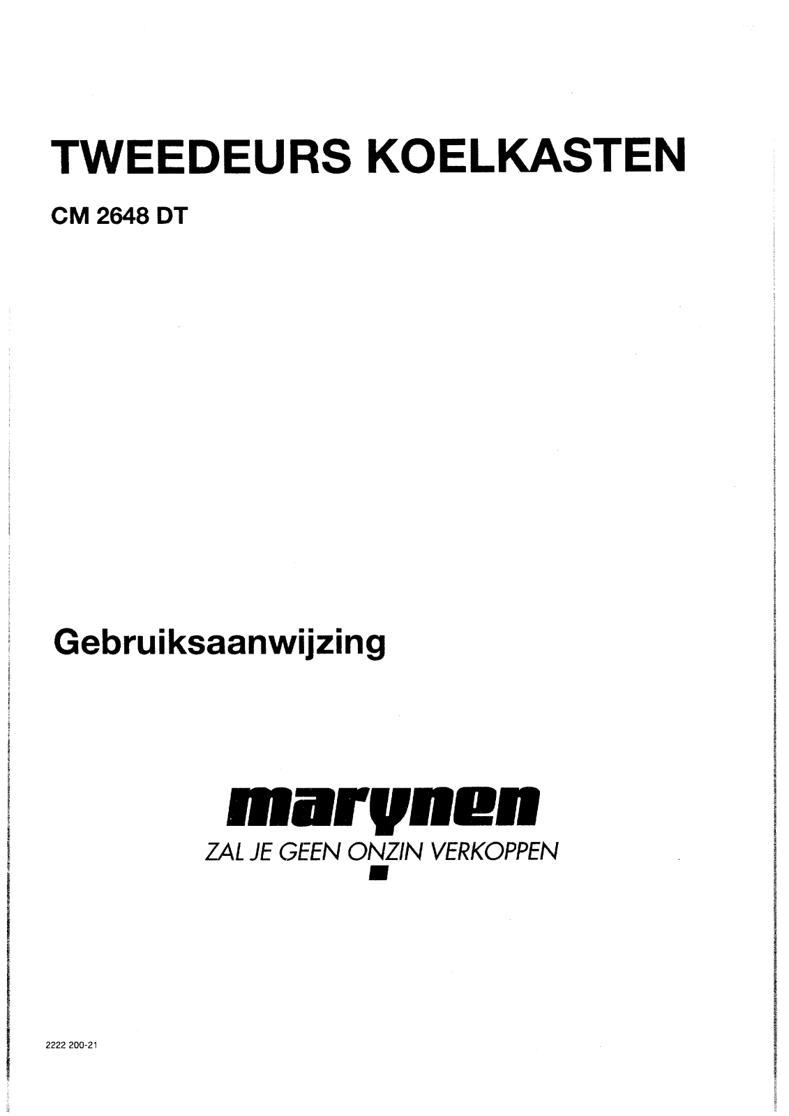 Marynen CM2648DT, CM2824DT User Manual