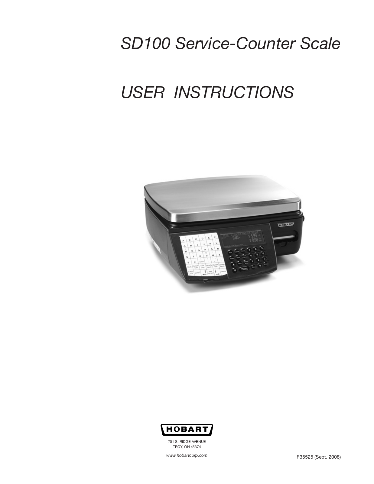 Hobart DX50 Installation Manual