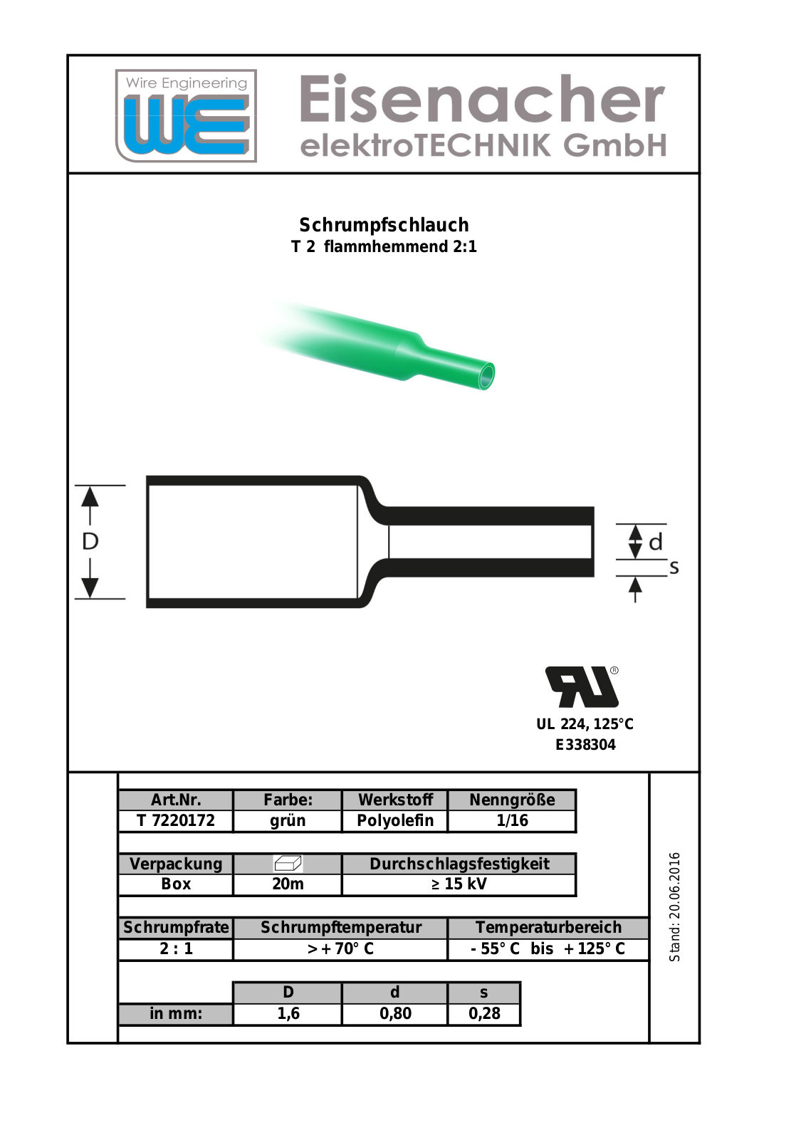 Datasheet SDB 1,6 GN Datasheet (FREI) - ManualMachine.com