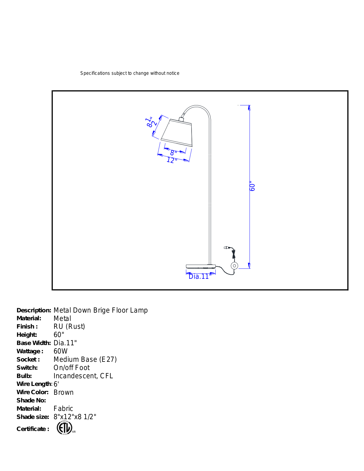 Red Barrel Studio RDBL1856 Specifications - ManualMachine.com