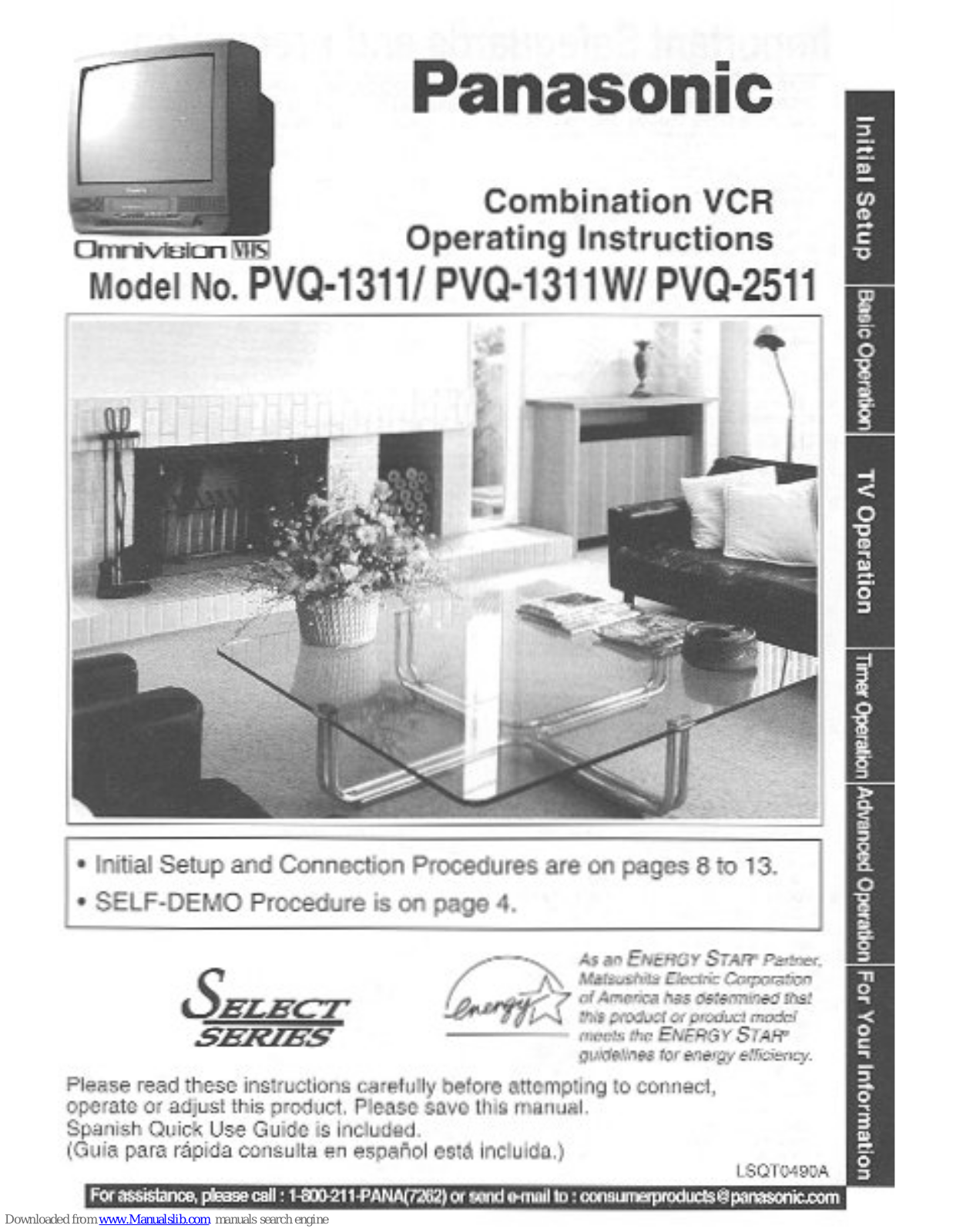 Panasonic OmniVision PV-Q1311W, OmniVision PV-Q2511, OmniVision PV-Q1311 User Manual