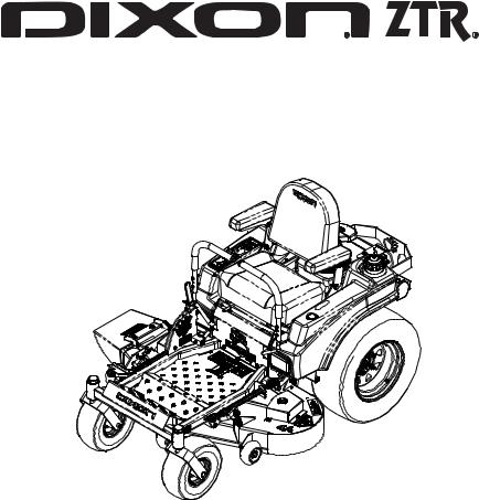 Dixon ZTR 34, ZTR 44 User Manual