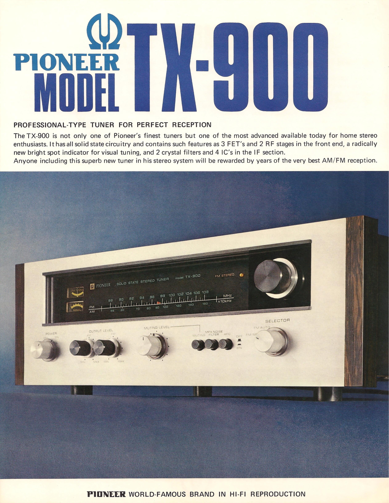 Pioneer TX-900 Brochure