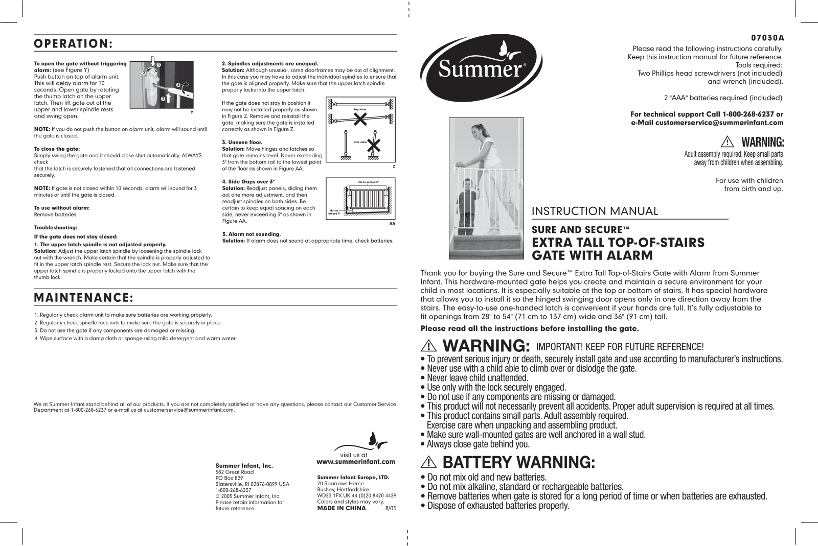 Summer Infant 07030A User Manual