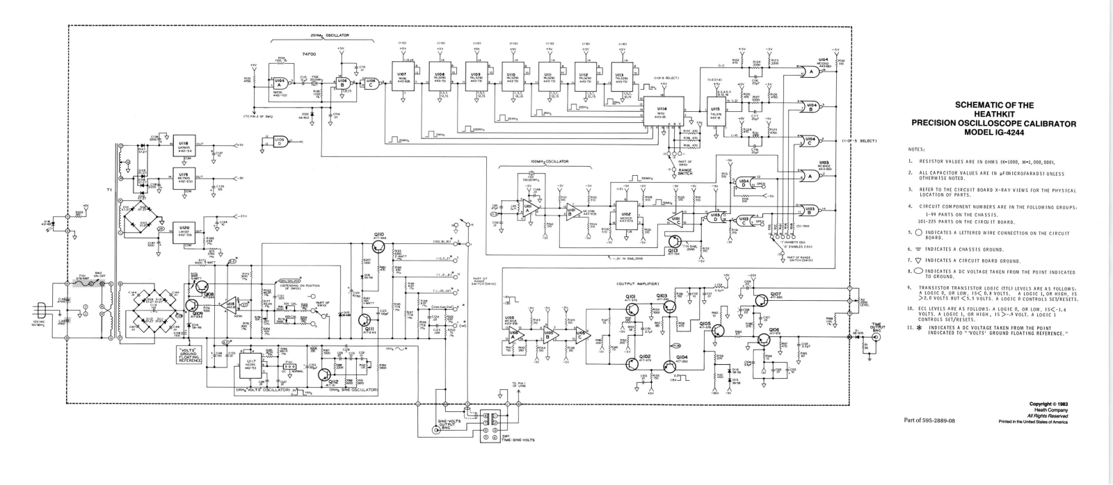 Heath Company IG-4244 Schematic