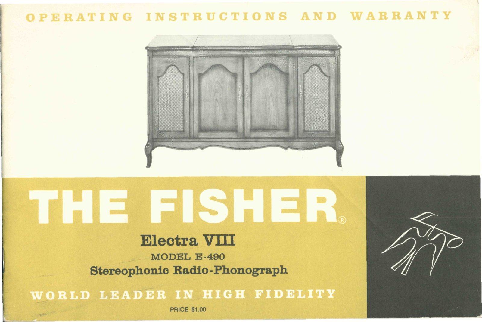 Fisher Electra-8-E-490 Owners Manual