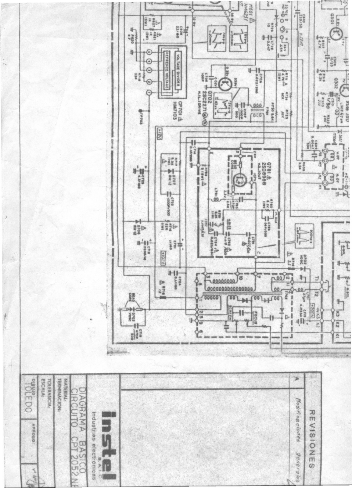 HITACHI CPT2052NR Diagram