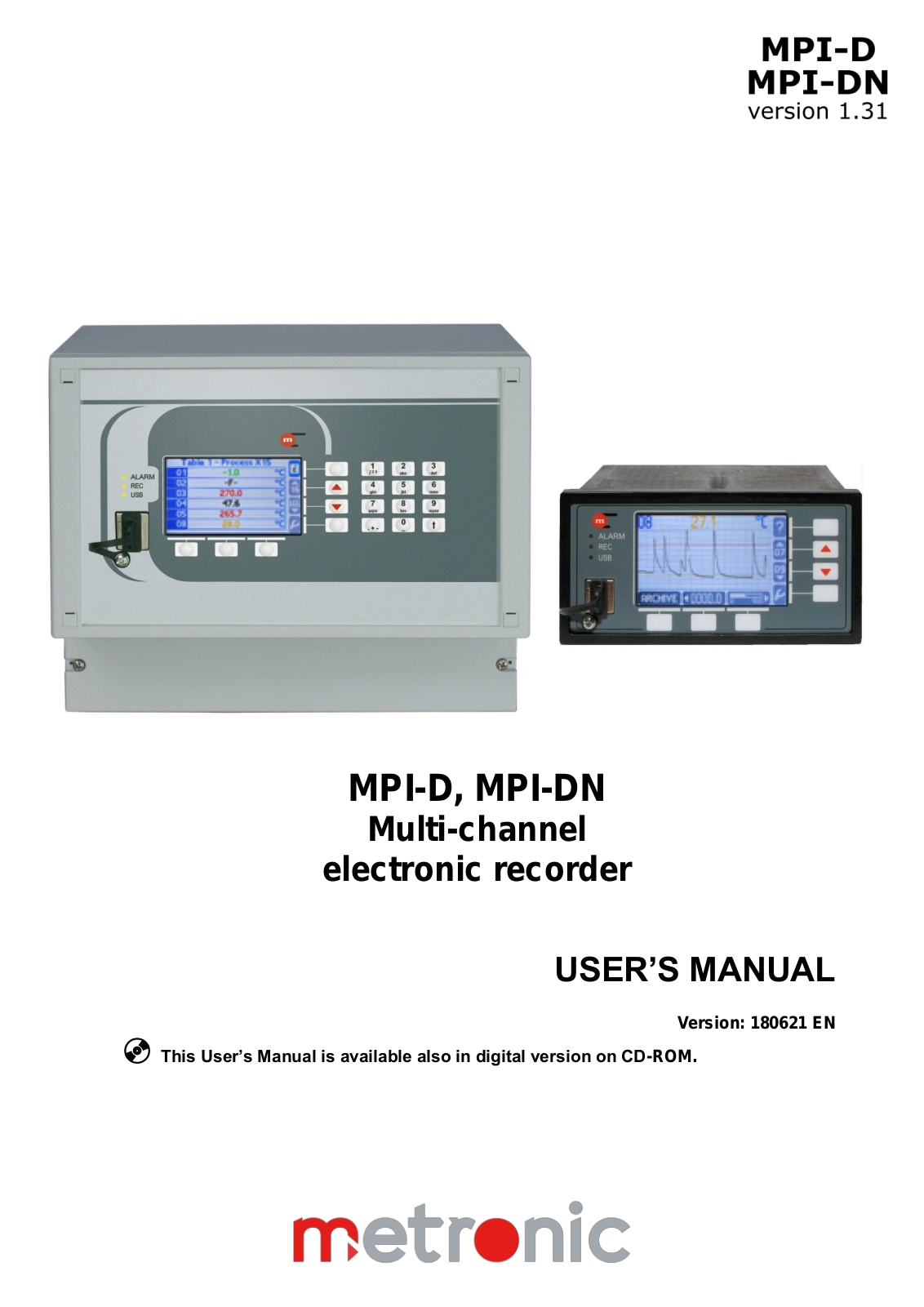 Metronic MPI-D, MPI-D-1, MPI-DN-x, MPI-DN, MPI-DN-0 User Manual - ManualMachine.com