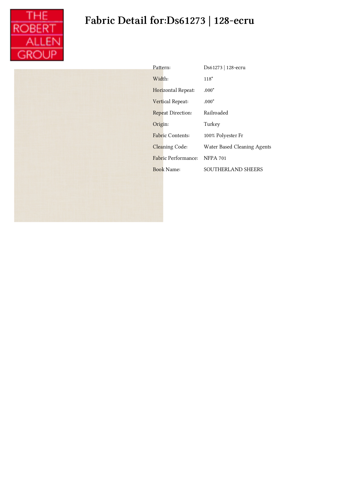 Duralee CRAL7143 Specifications - ManualMachine.com