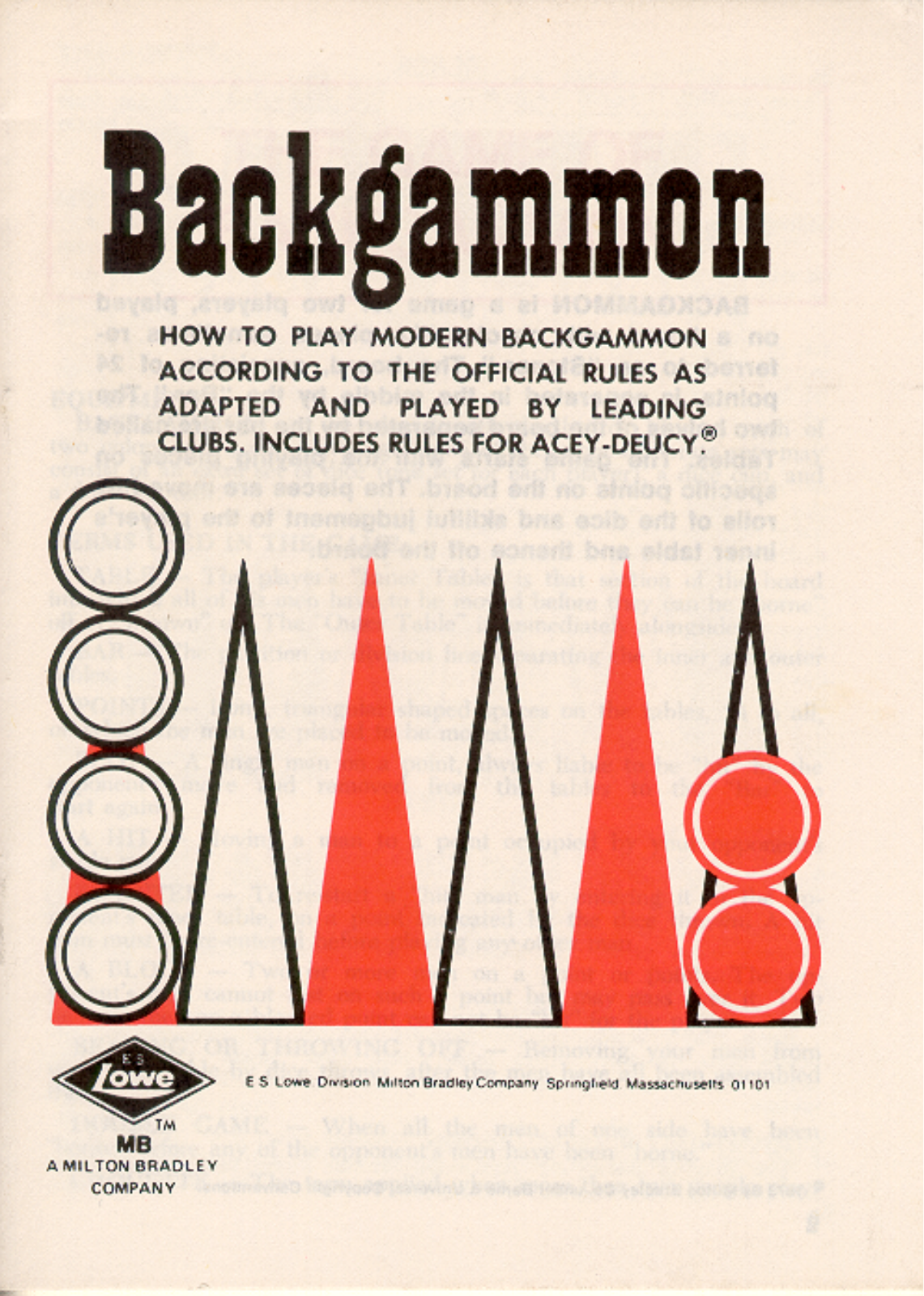 Hasbro BACKGAMMON User Manual