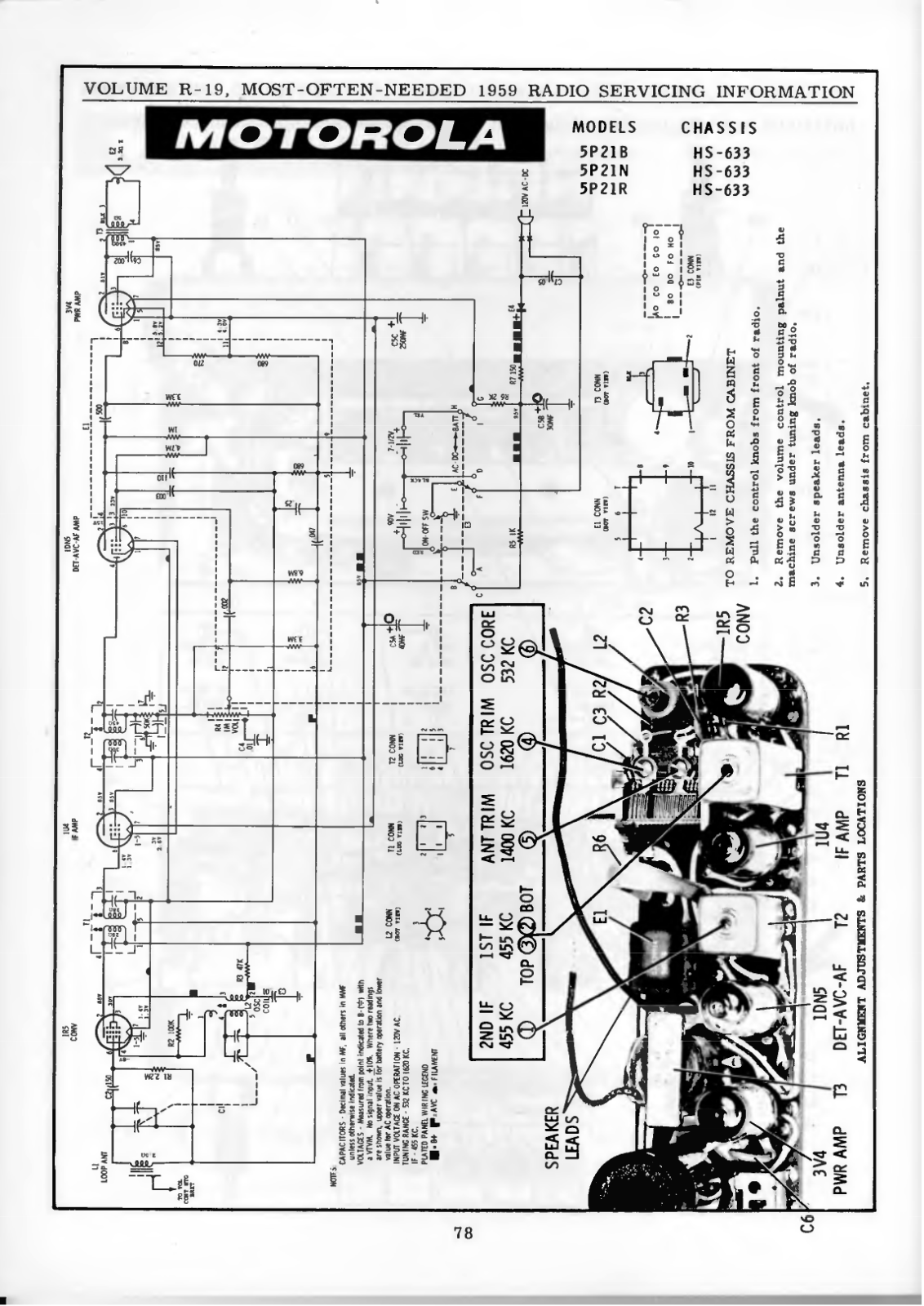 Motorola 5P21B-N-R Schematic