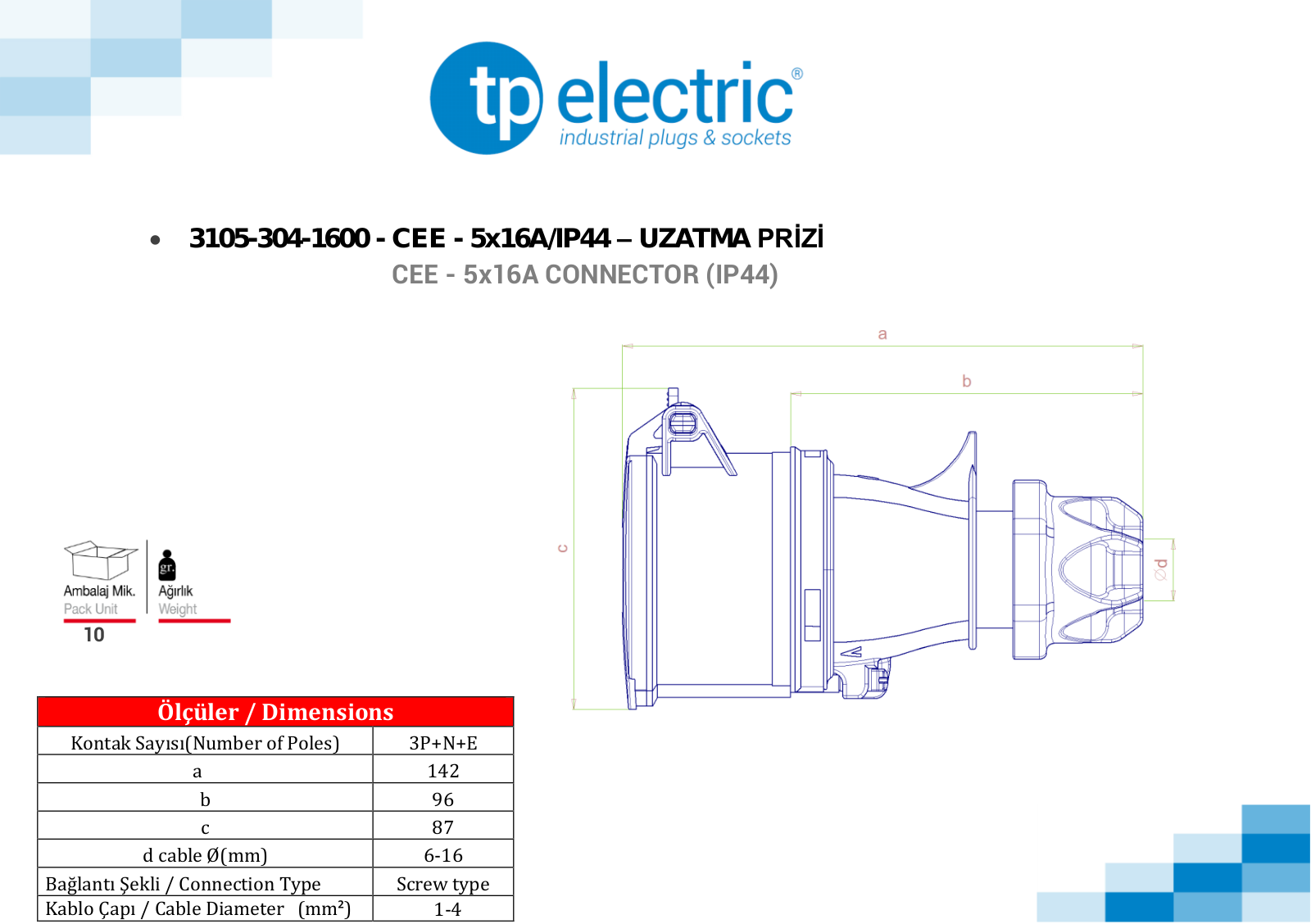 Datasheet 3105-304-1600 Specification - ManualMachine.com