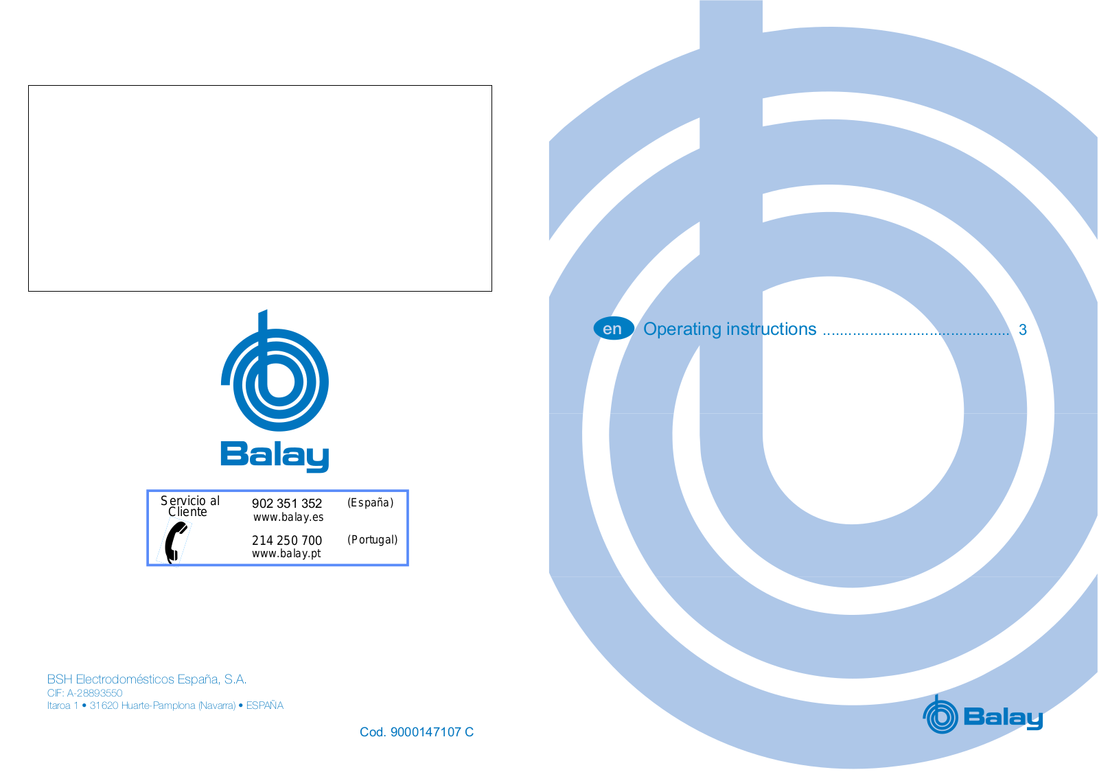 Balay 3ET5030LP User Manual