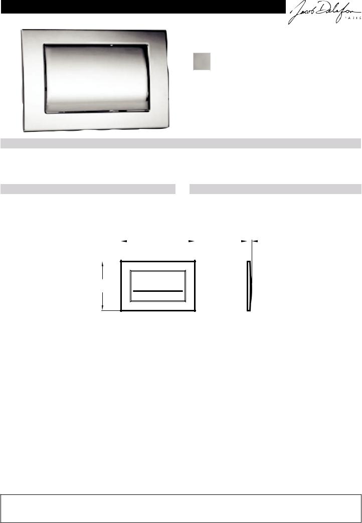 Jacob Delafon E4318-ST Datasheet