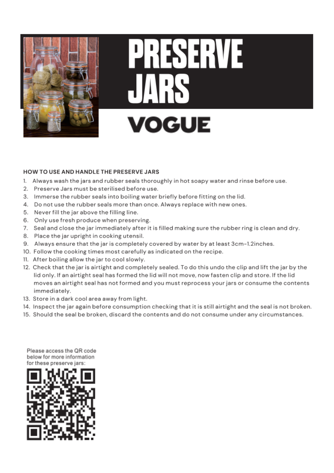 Vogue CP083, CP082, CP084, CG399, CG398 User Manual - ManualMachine.com