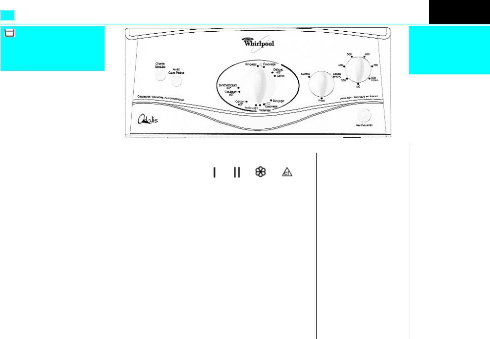 Whirlpool AWA 824 INSTRUCTION FOR USE