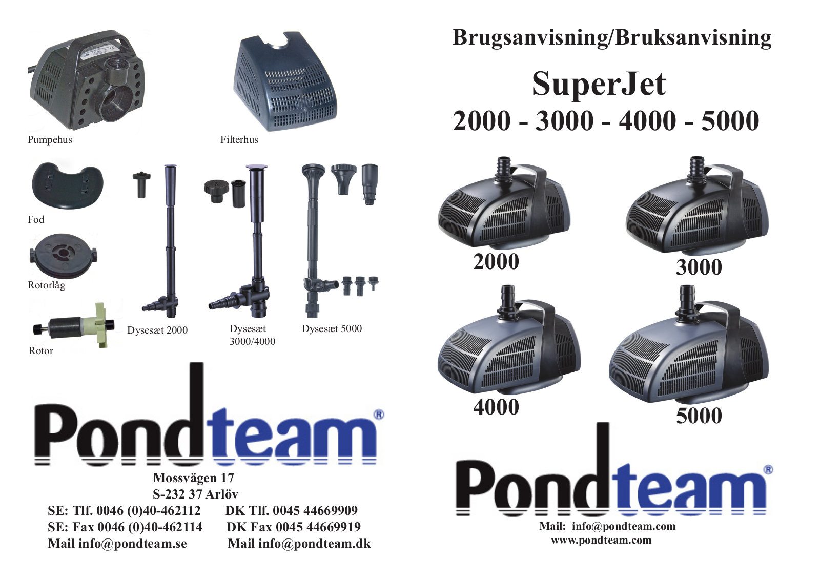 Pondteam SuperJet 5000 User Manual