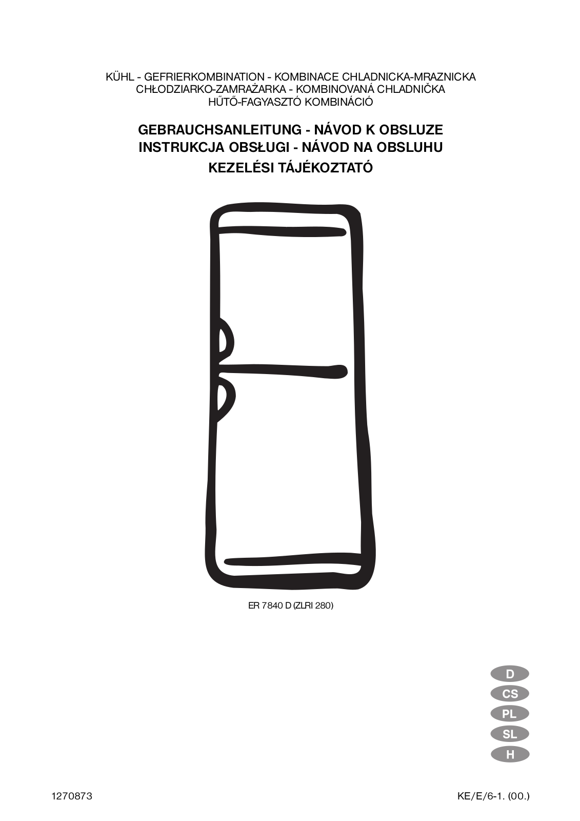 Electrolux ER7840D User Manual