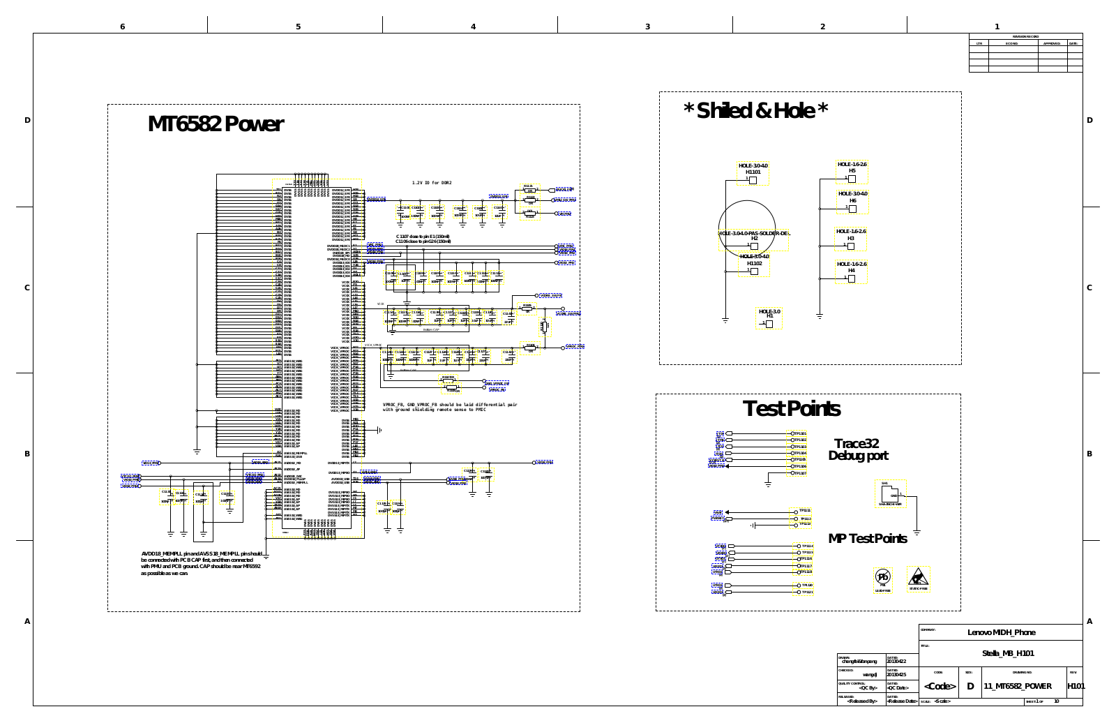 Lenovo A850 schematic diagram and service manual