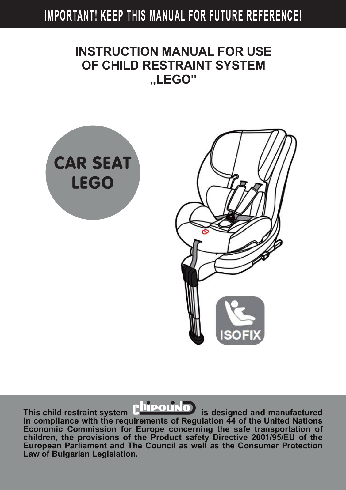 Chipolino Lego User guide - ManualMachine.com