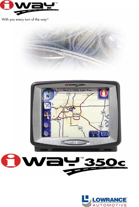 LOWRANCE IWAY 350C User Manual