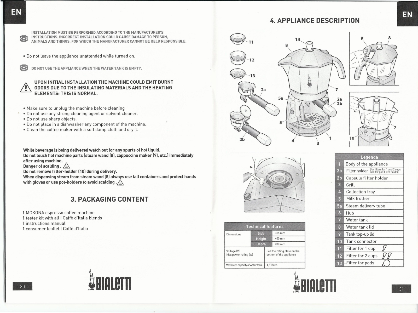 BIALETTI CF40 User Manual
