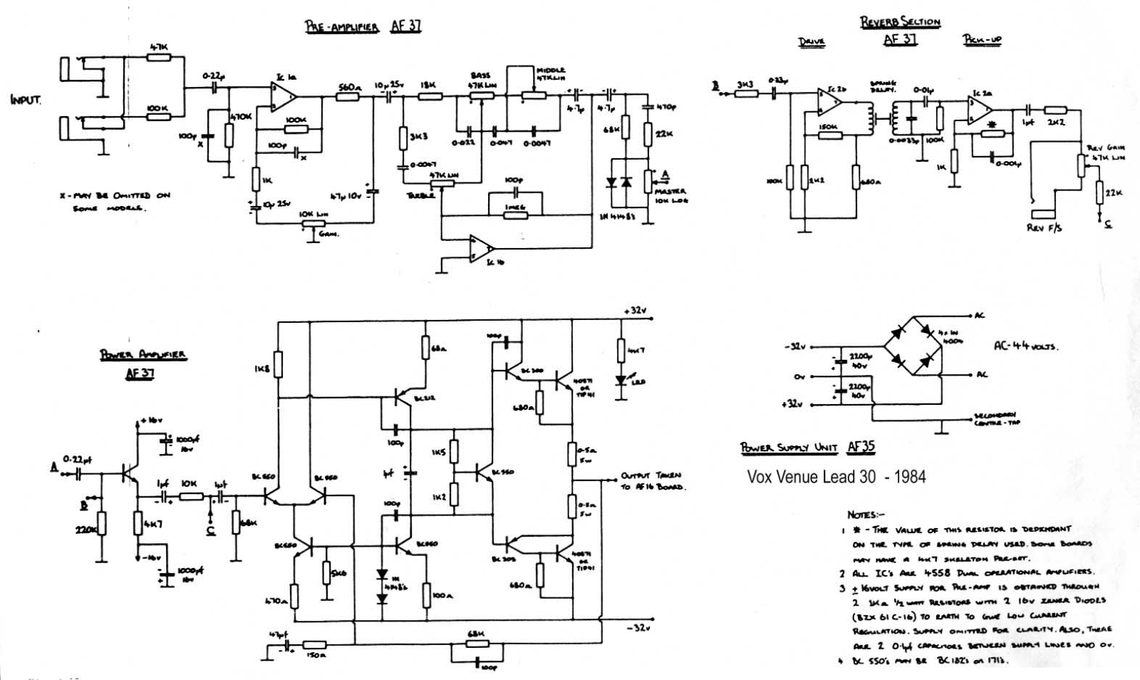 Vox vlead30 schematic