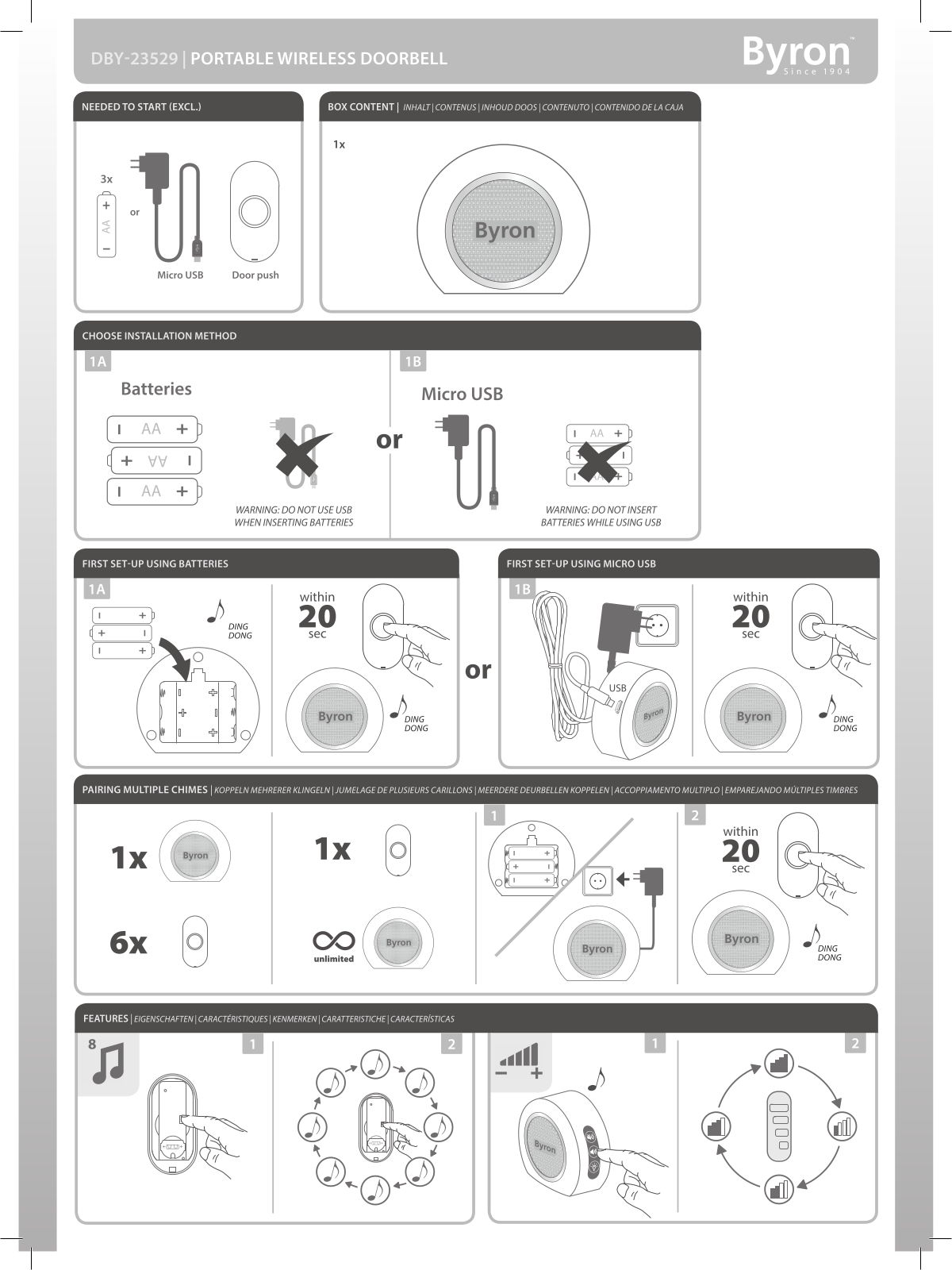 Byron DBY-23529 User manual