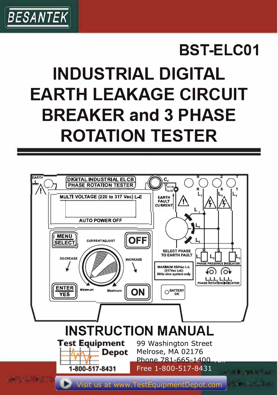 Besantek BST-ELC01 Instruction Manual