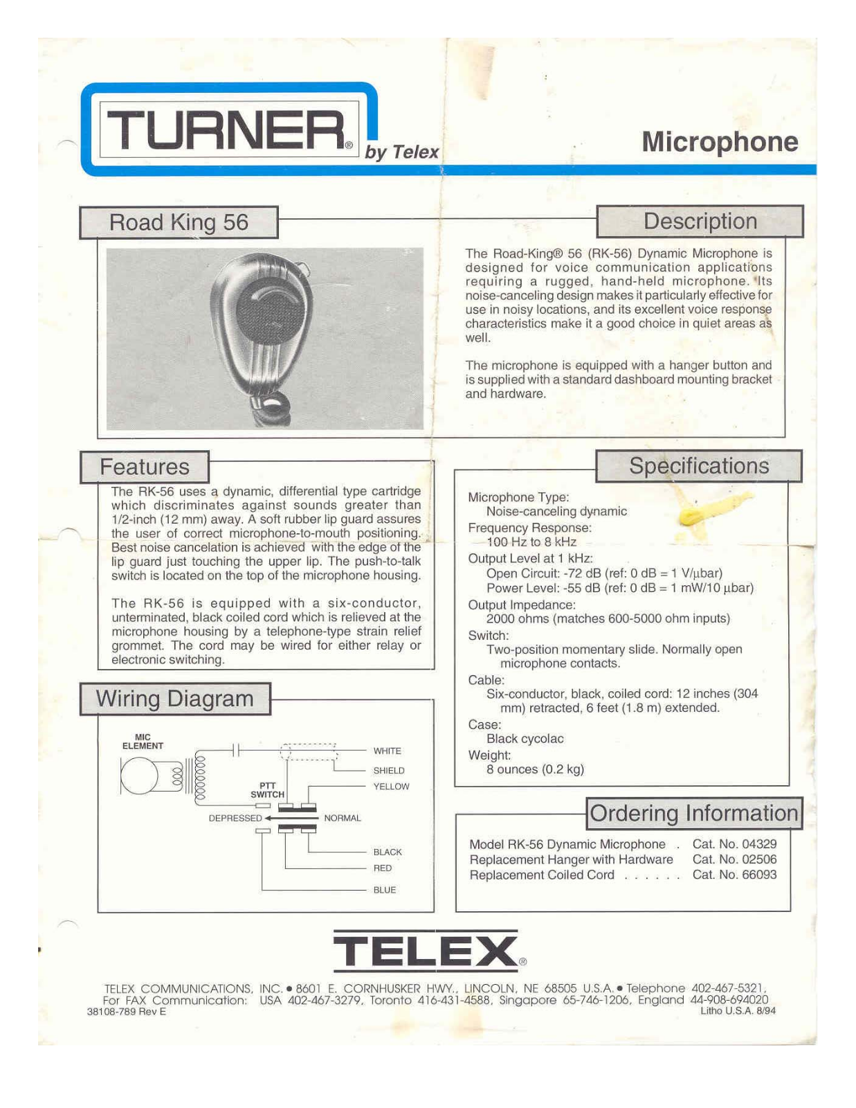 Turner RK56 brochure - ManualMachine.com
