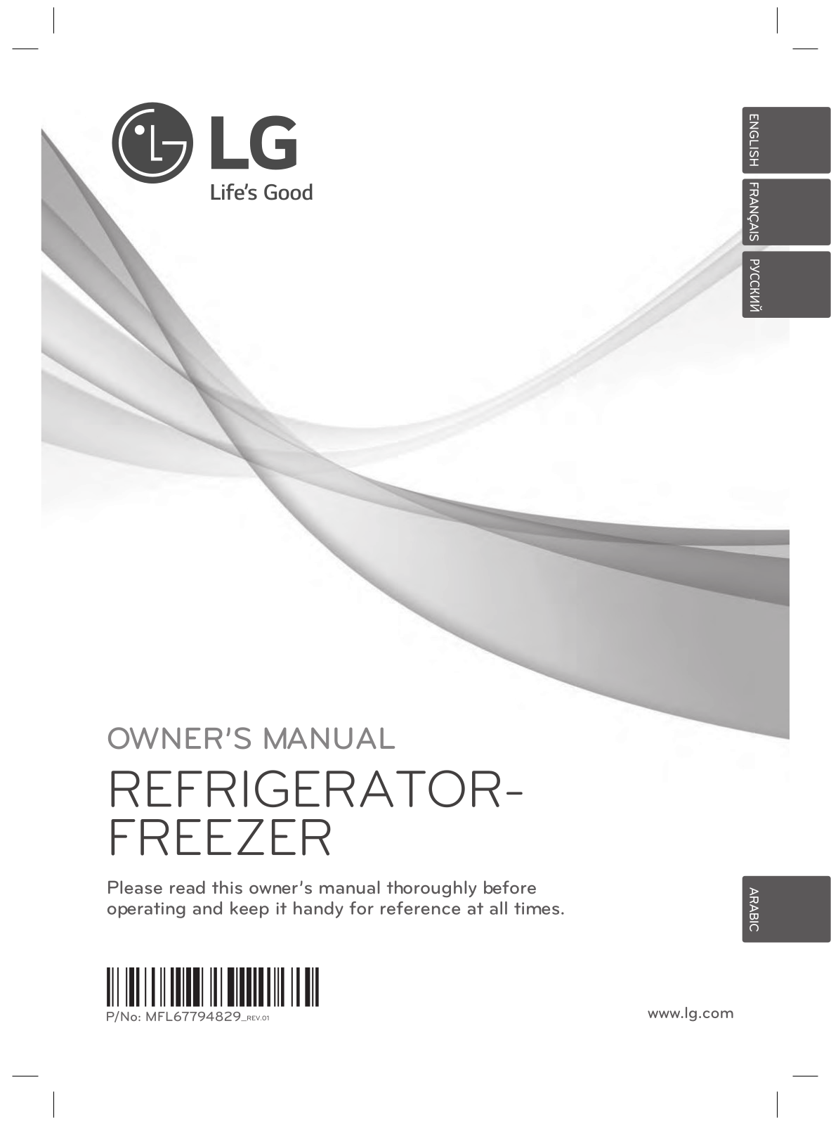 LG GW-F439BVQM, GW-B439SSQM, LBF322BBVIP, GW-F439BSQM, GW-B439BBQM Owner’s Manual