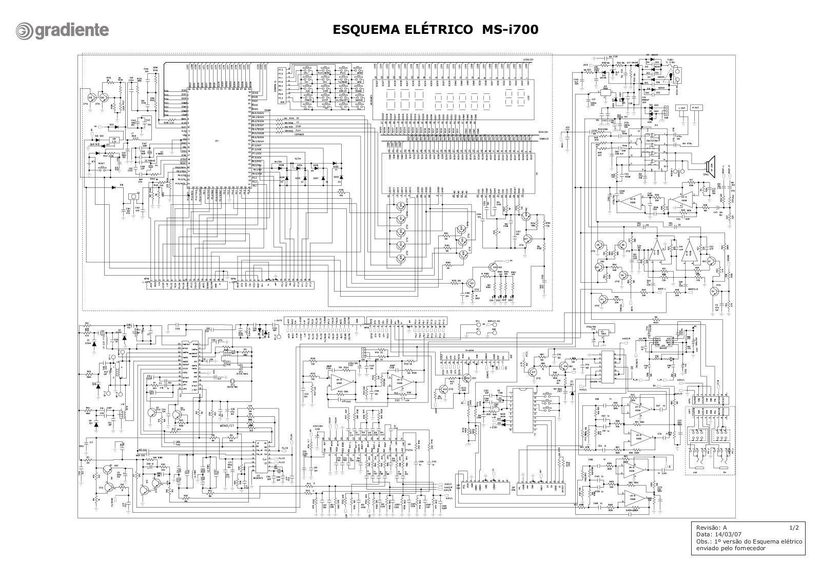 Gradiente MS-I700 Schematic