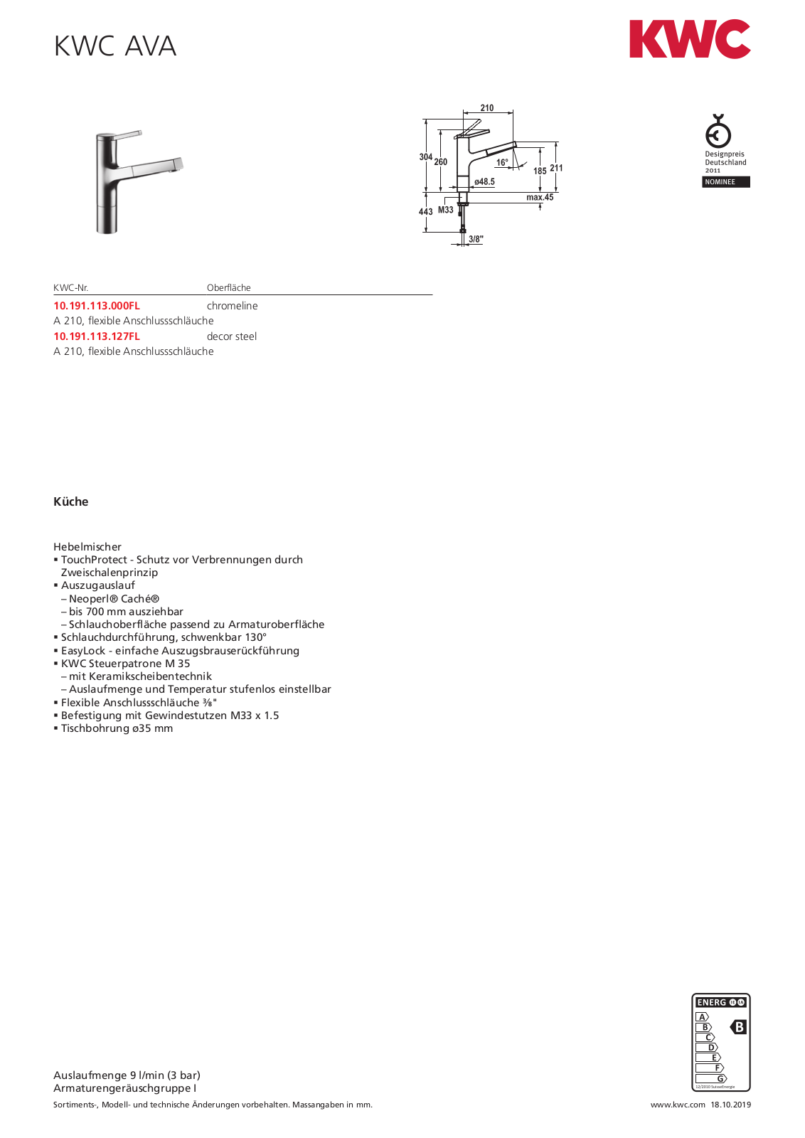 Franke 10.191.113.000FL Service Manual