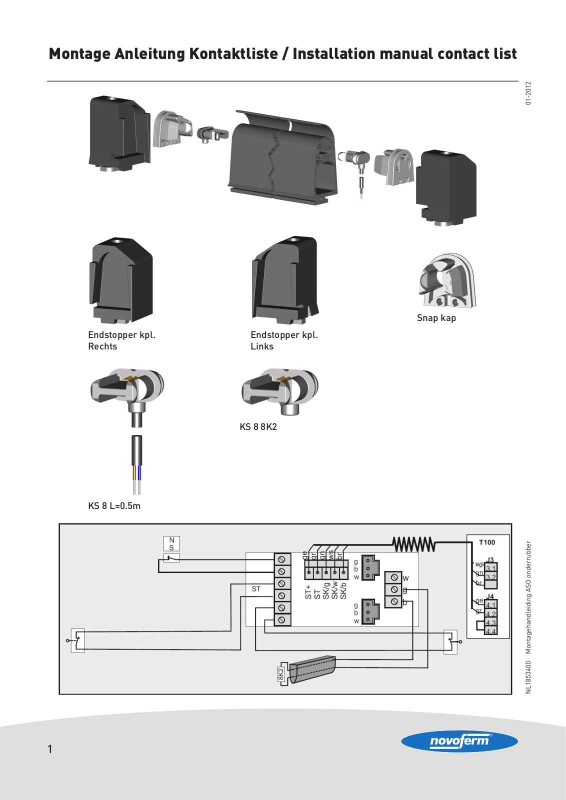 Novoferm Resistive Safety Edge Installation manual