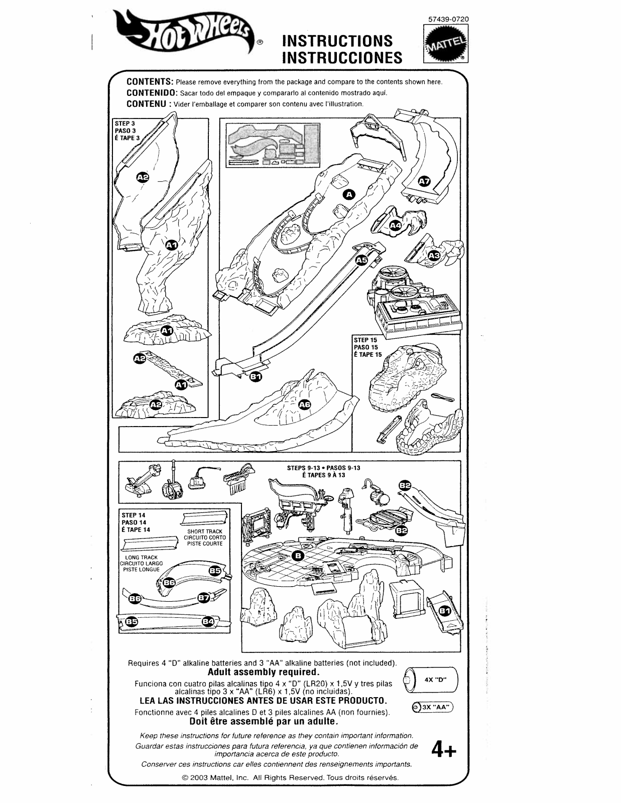 Fisher-Price 57439 Instruction Sheet