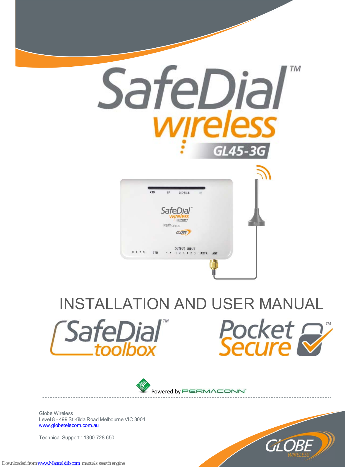 SafeDial GL45-3G Installation And User Manual