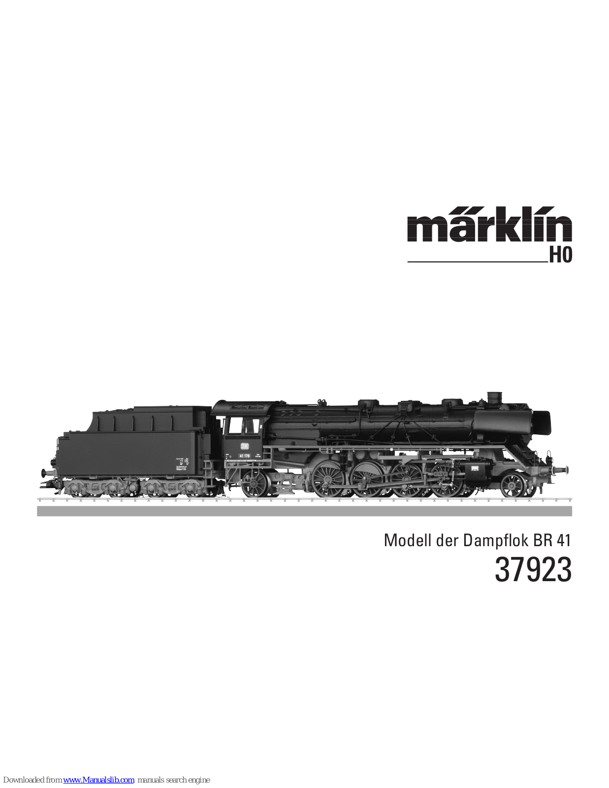 marklin 37923 Instruction Manual - ManualMachine.com
