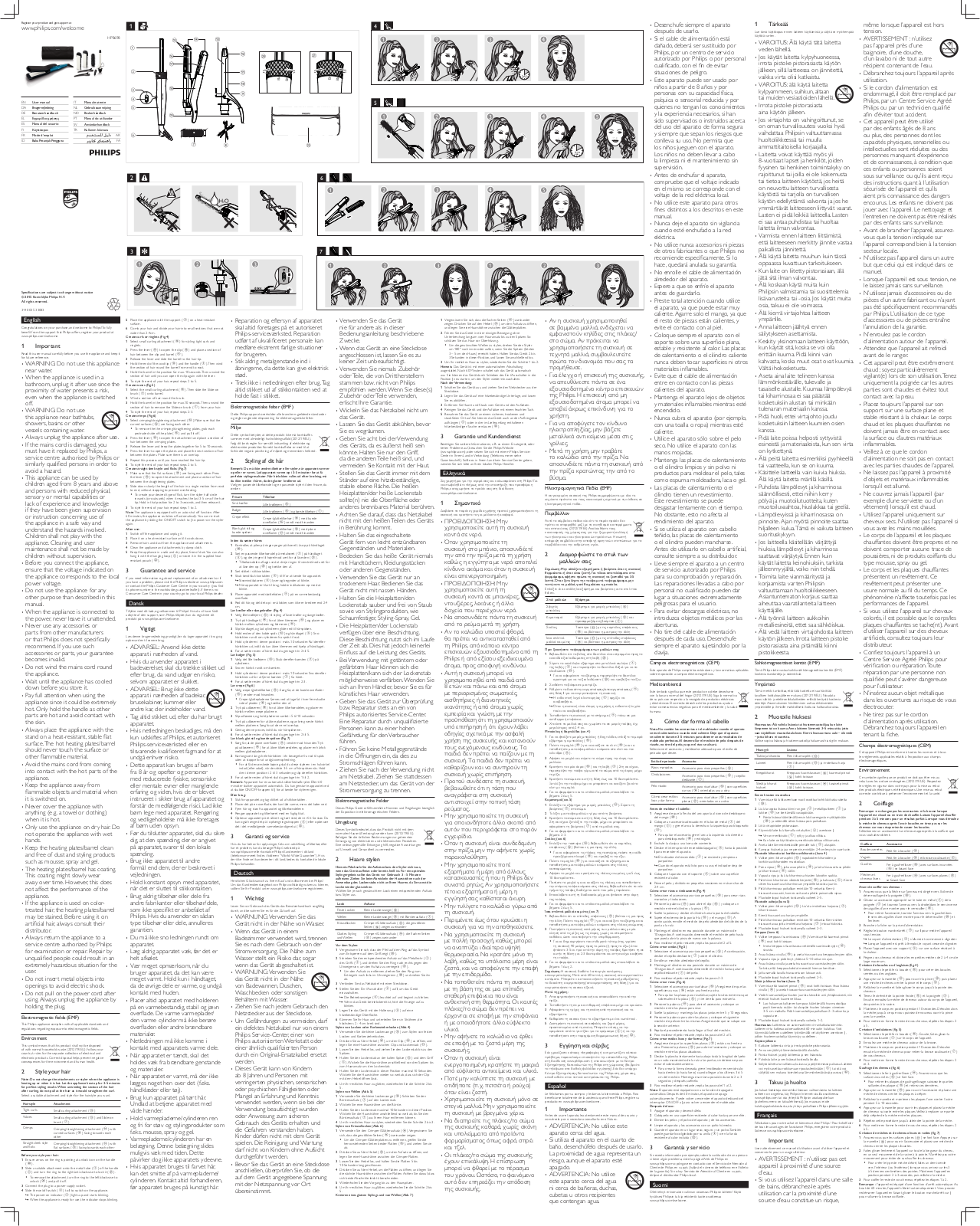 Philips HP8698-00 operation manual