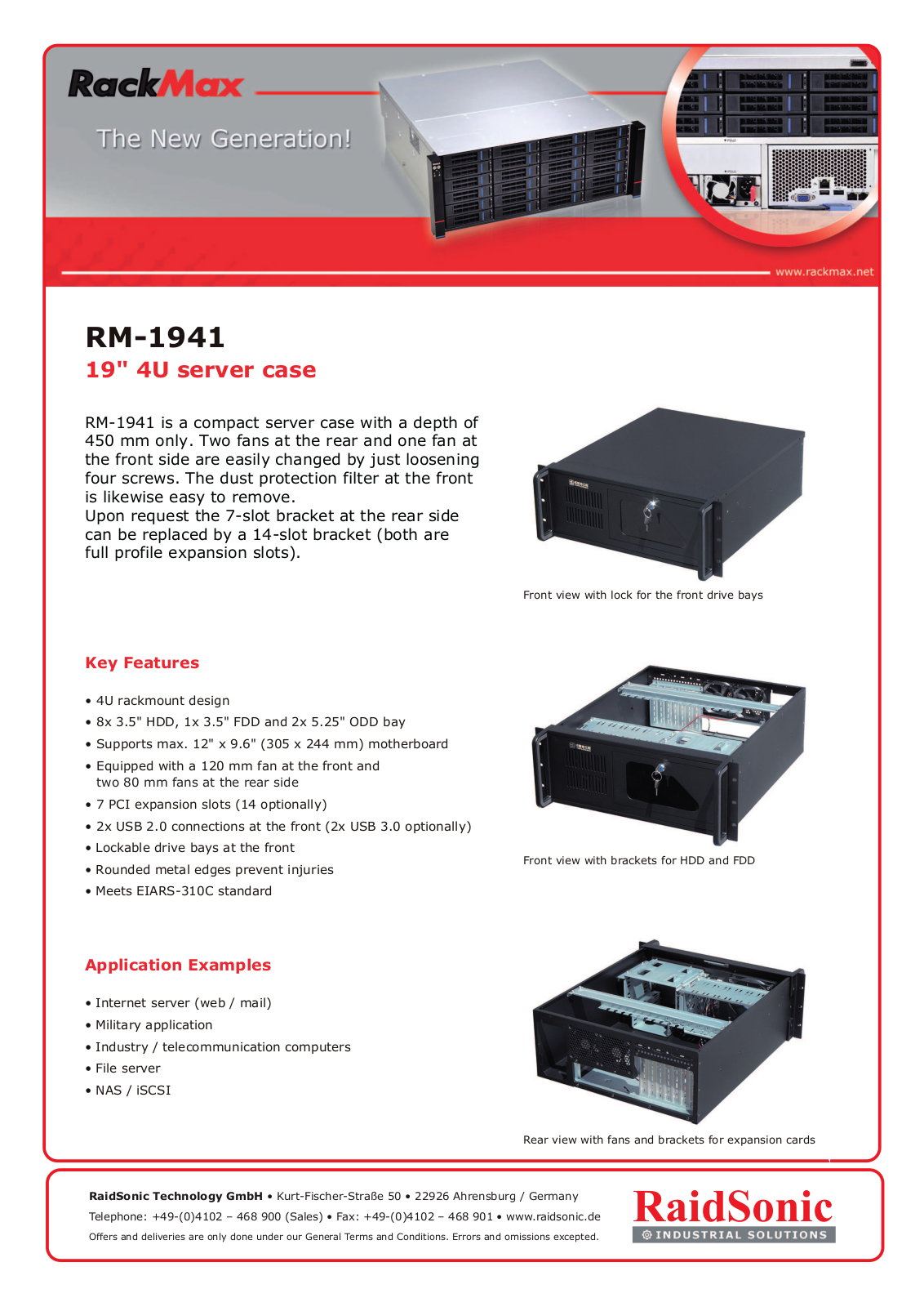 RaidSonic RM-1941 User Manual