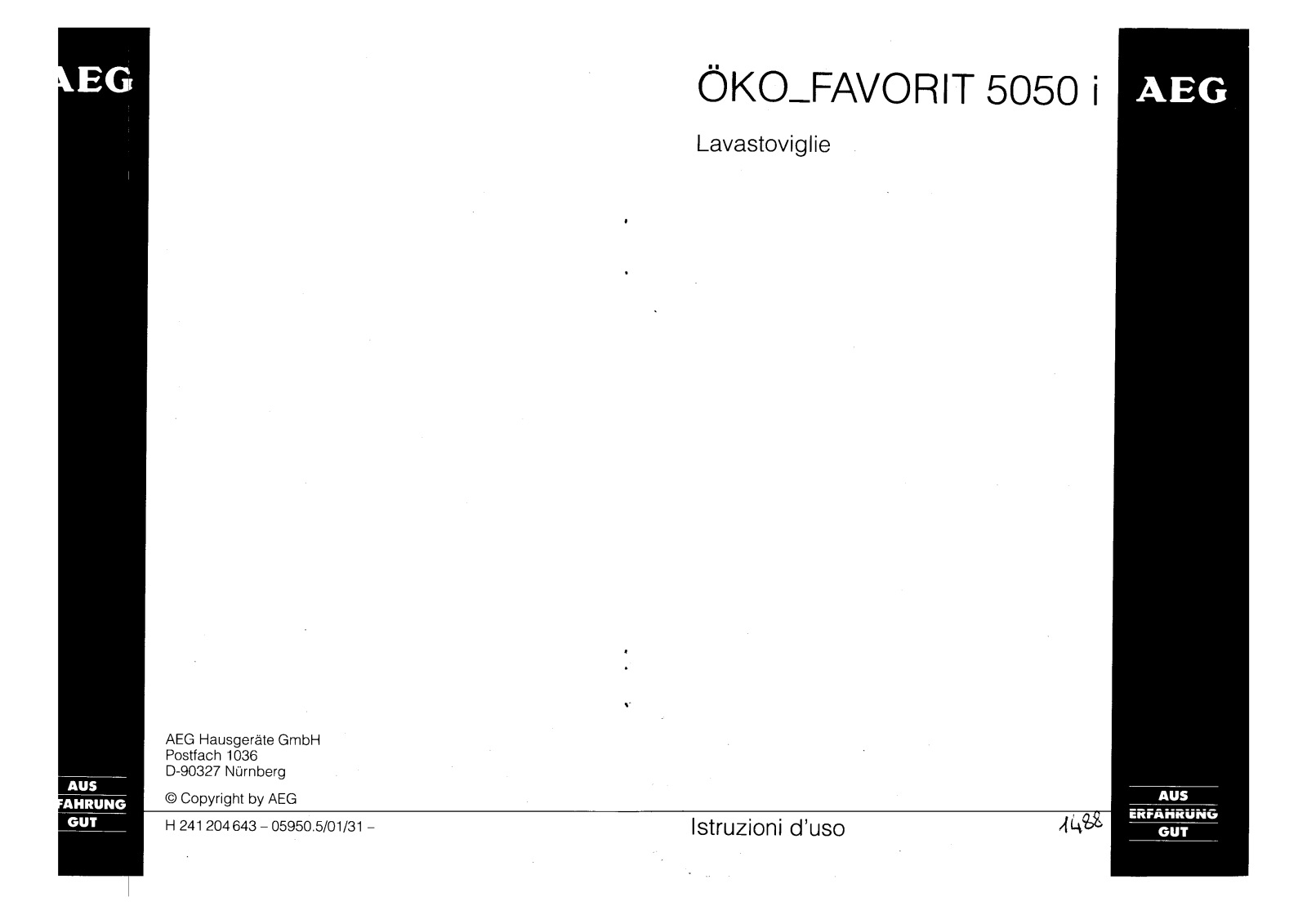 AEG FAV5050I-WI, FAV5050I-BI, FAV5050I-DI User Manual