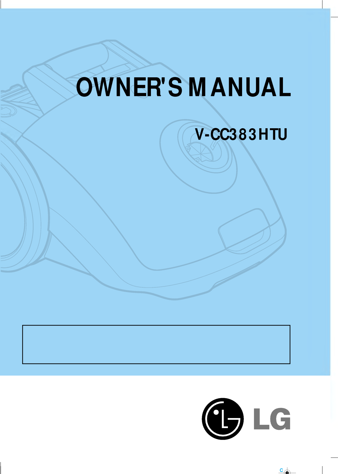 LG V-CC383HTU User Manual