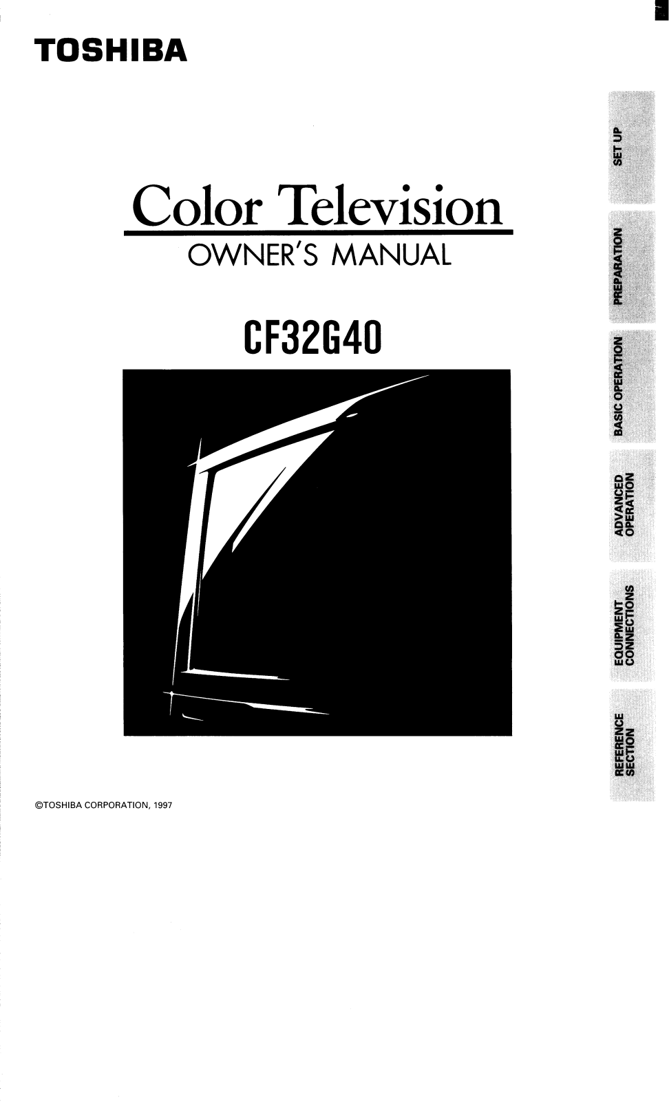 Toshiba CF32G40 User Manual