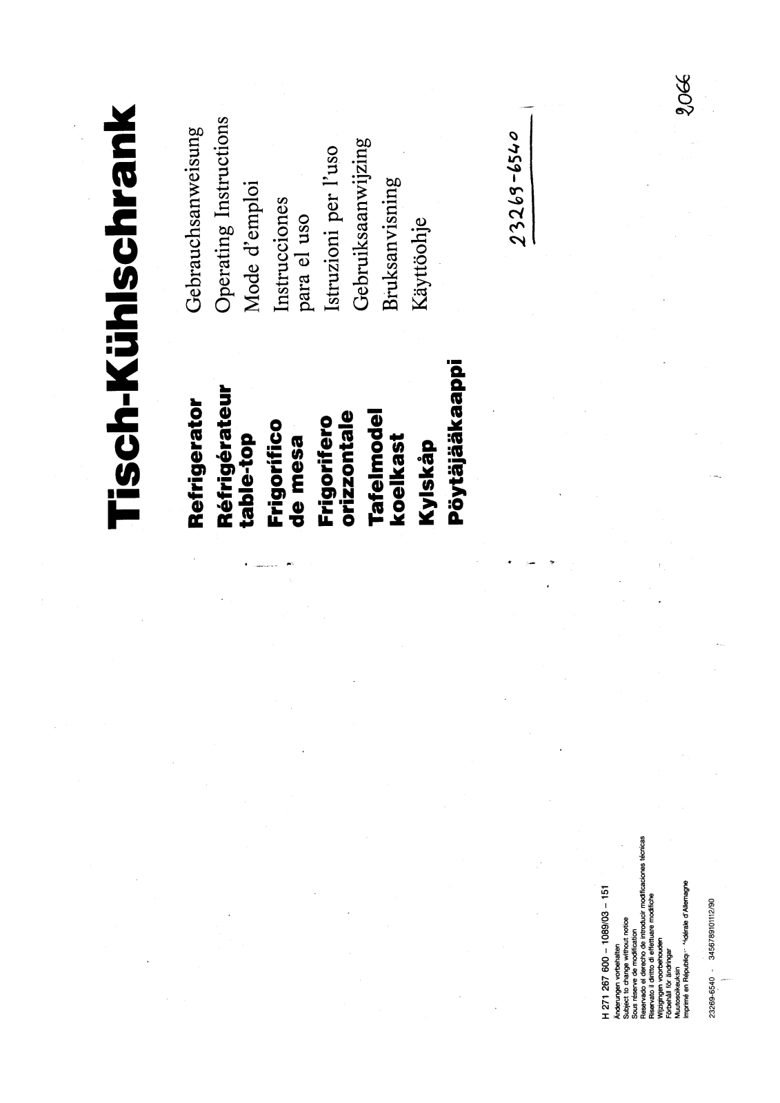 AEG-Electrolux SANTO1410TK User Manual